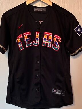 Nike Black MLB Team Jersey with Chest Patch